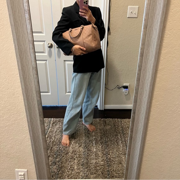 Gucci Gg Monogram Leather Boston Bag Pink Beige - Picture 11 of 16